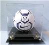Soccer Ball Deluxe Display Case Cube autographed
