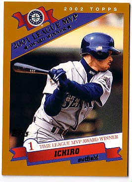 Ichiro Suzuki 2002 Topps Card