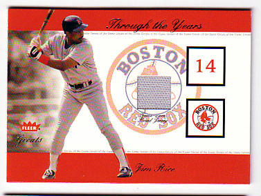 Jim Rice Game Used Bat Card