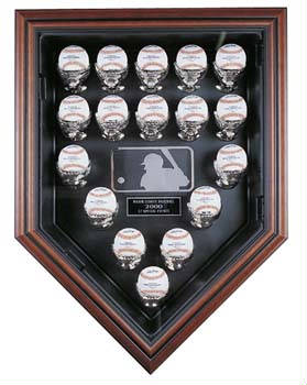 17 Baseball Home Plate display case cube