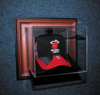 Wall Mountable Cap Deluxe Display Case Cube