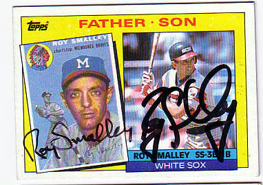 Roy Smalley Father - Son card