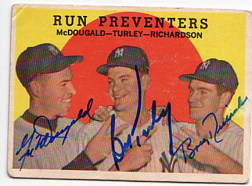 Gil McDougald, Bob Turley, & Bob Richardson