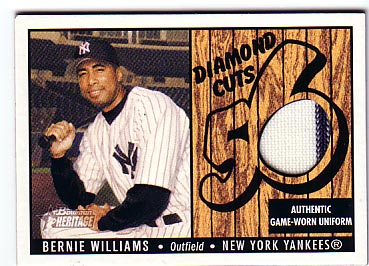 Bernie Williams game used card