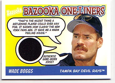 Wade Boggs Game Used Card
