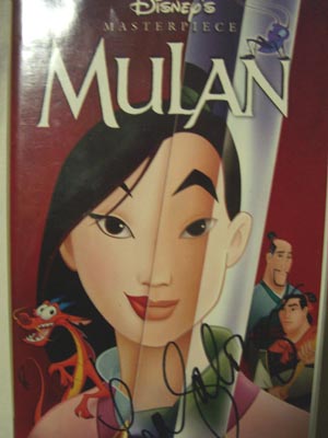 Mulan Movie Poster Signed