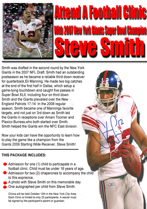 Steve Smith Fantasy Football Clinic