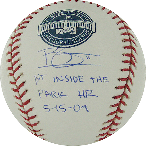 Brett Gardner Autographed  Yankee Stadium Inaugural Season Baseball