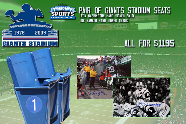 Giants Stadium Seat Jets Package A