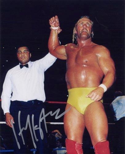 Hulk Hogan - With Ali - Autographed 8x10 Photograph 