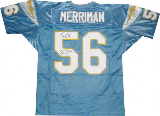 Shawne Merriman Autographed Chargers Jersey