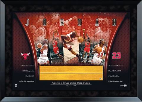 Michael Jordan Game Used Floor Career Collage