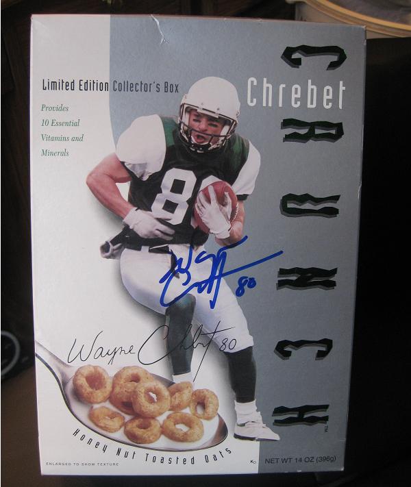 Wayne Chrebet "Crunch"  Autographed