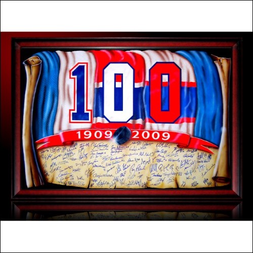 Montreal Canadiens "100 Years" Signed Lithograph