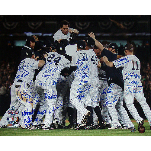 2009 New York Yankees World Series Team Signed