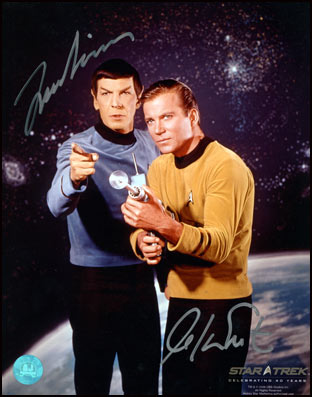 William Shatner & Leonard Nimoy Signed