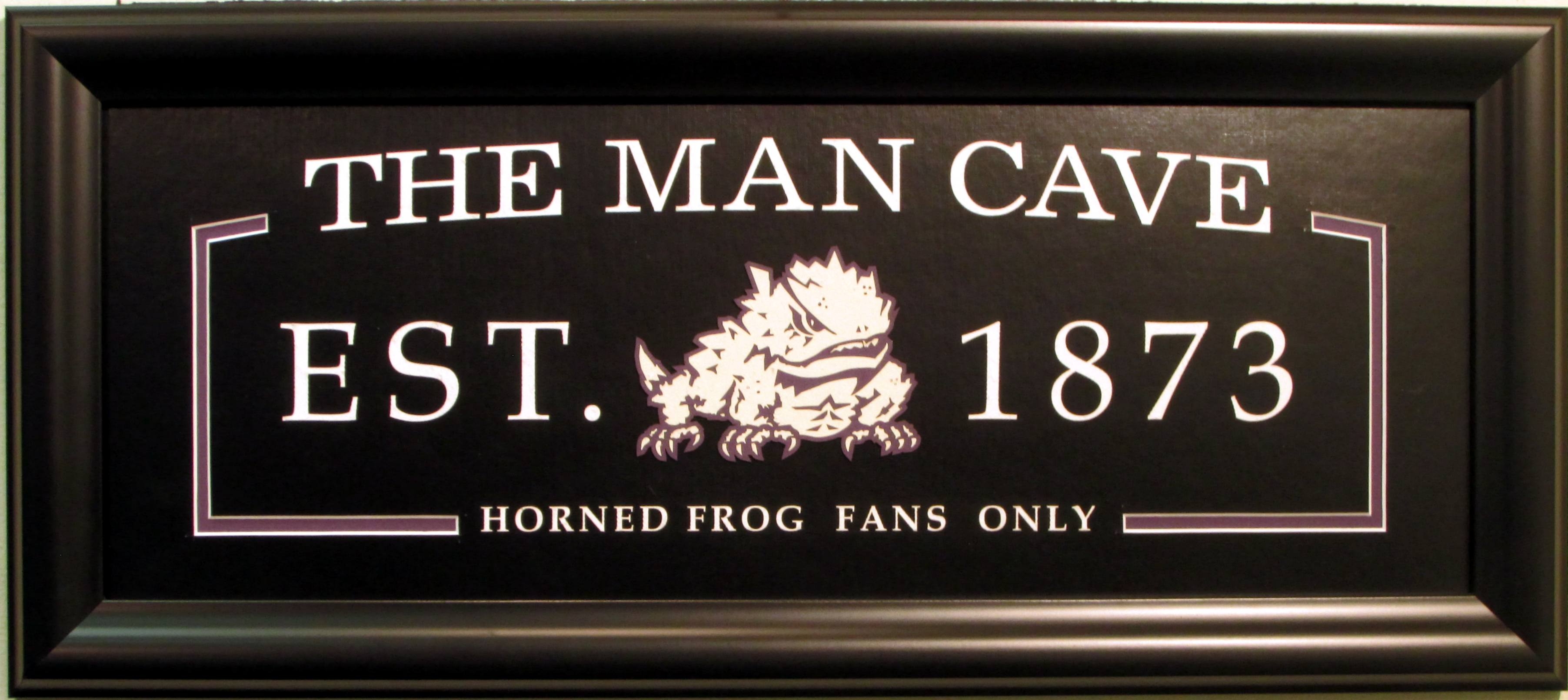 Texas Christian University Man Cave Sign