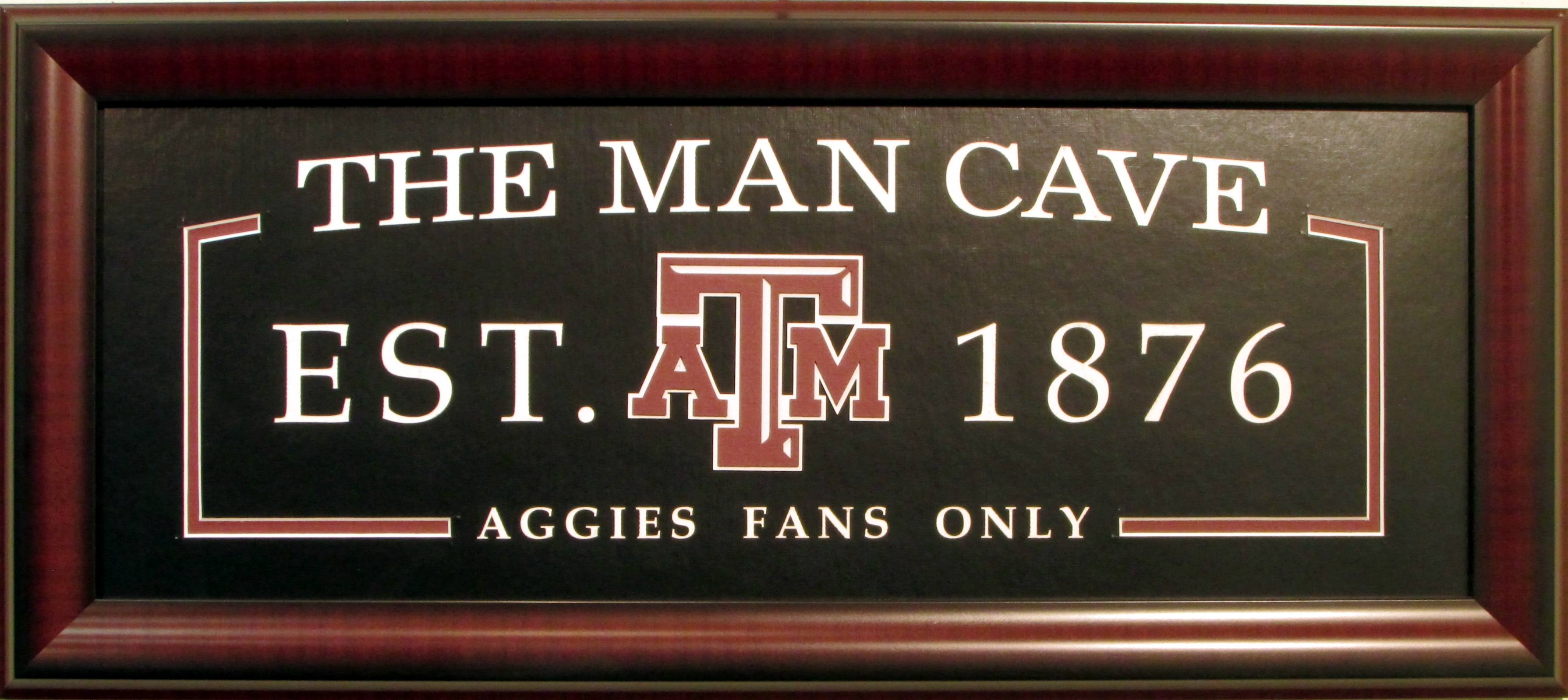 Texas A&M Aggies Man Cave Sign