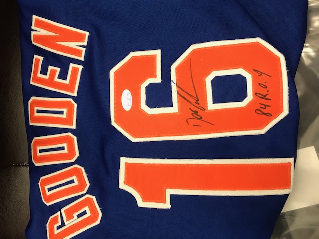 Dwight Doc Gooden Hand Signed Replica Mets Jersey ROY 84 Inscription JSA