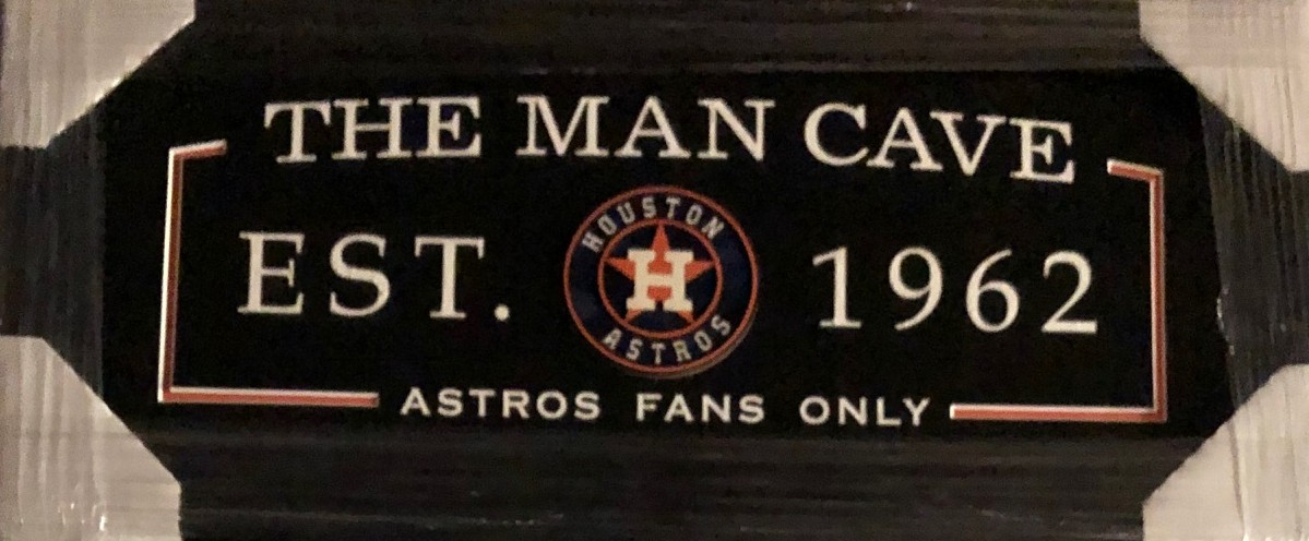 Houston Astros Man Cave Sign