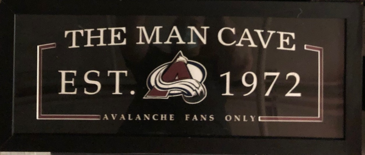 Colorado Avalanche Man Cave Sign