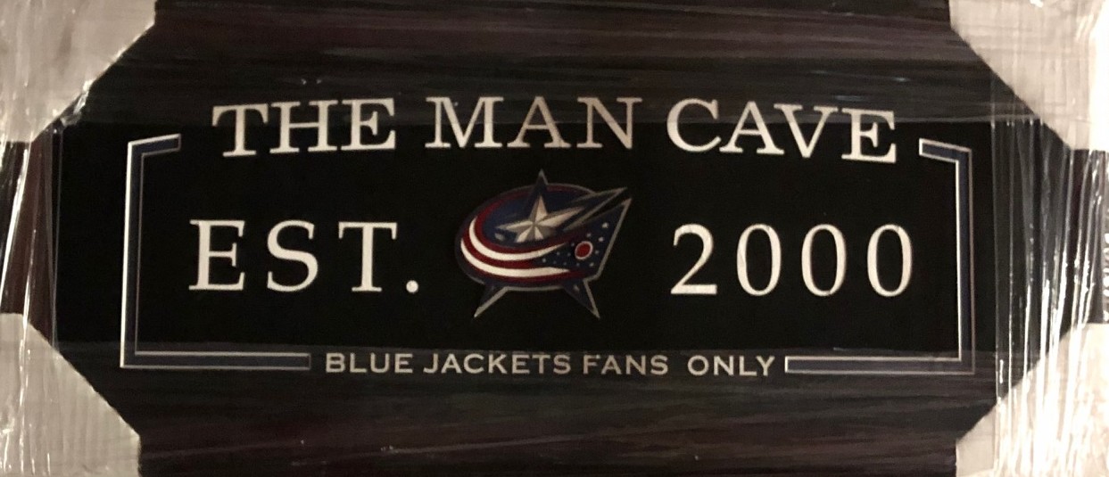 Columbus Blue Jackets Man Cave Sign