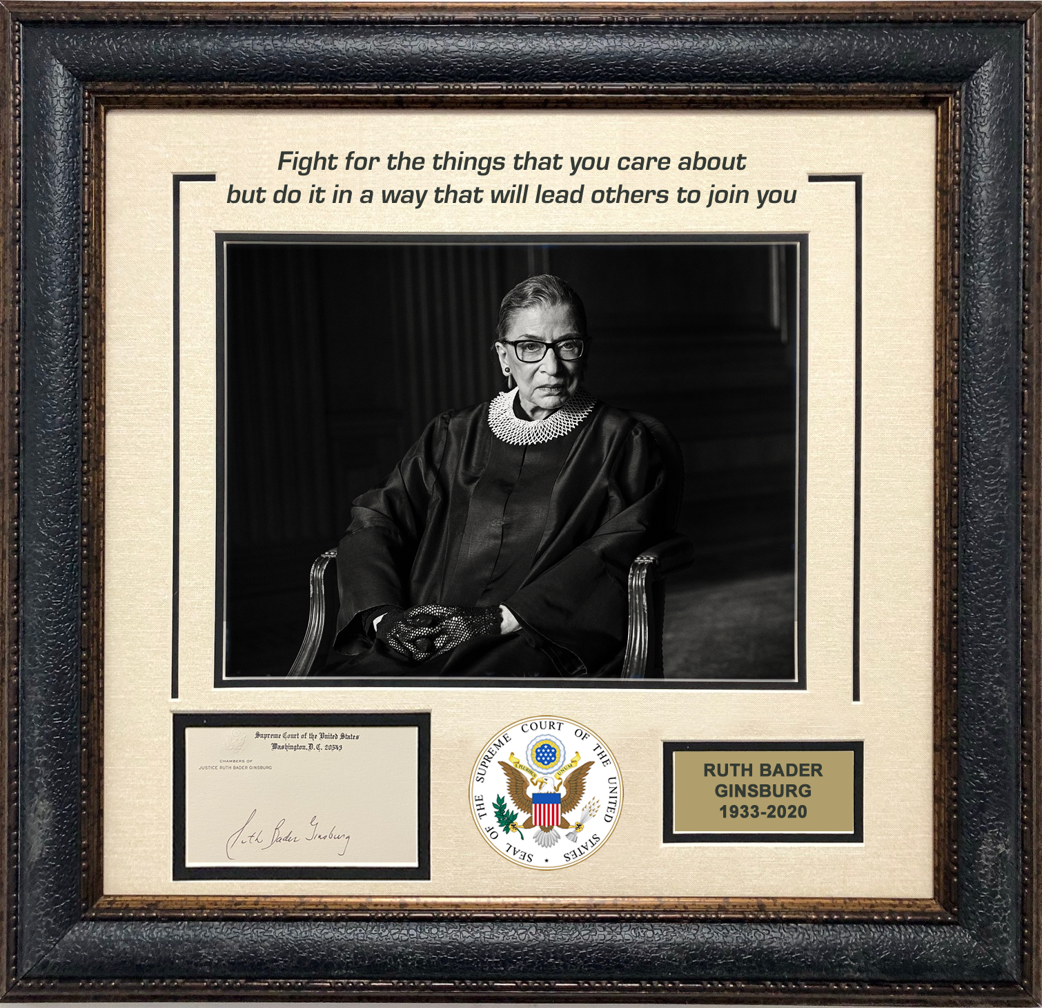 Ruth Bader Ginsburg Signed Masterpiece