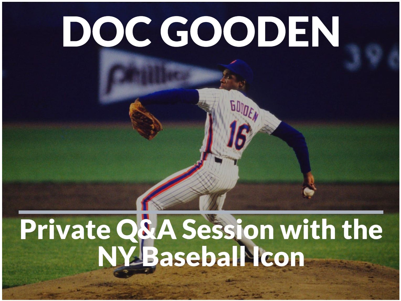 Doc Gooden Q&A via Zoom