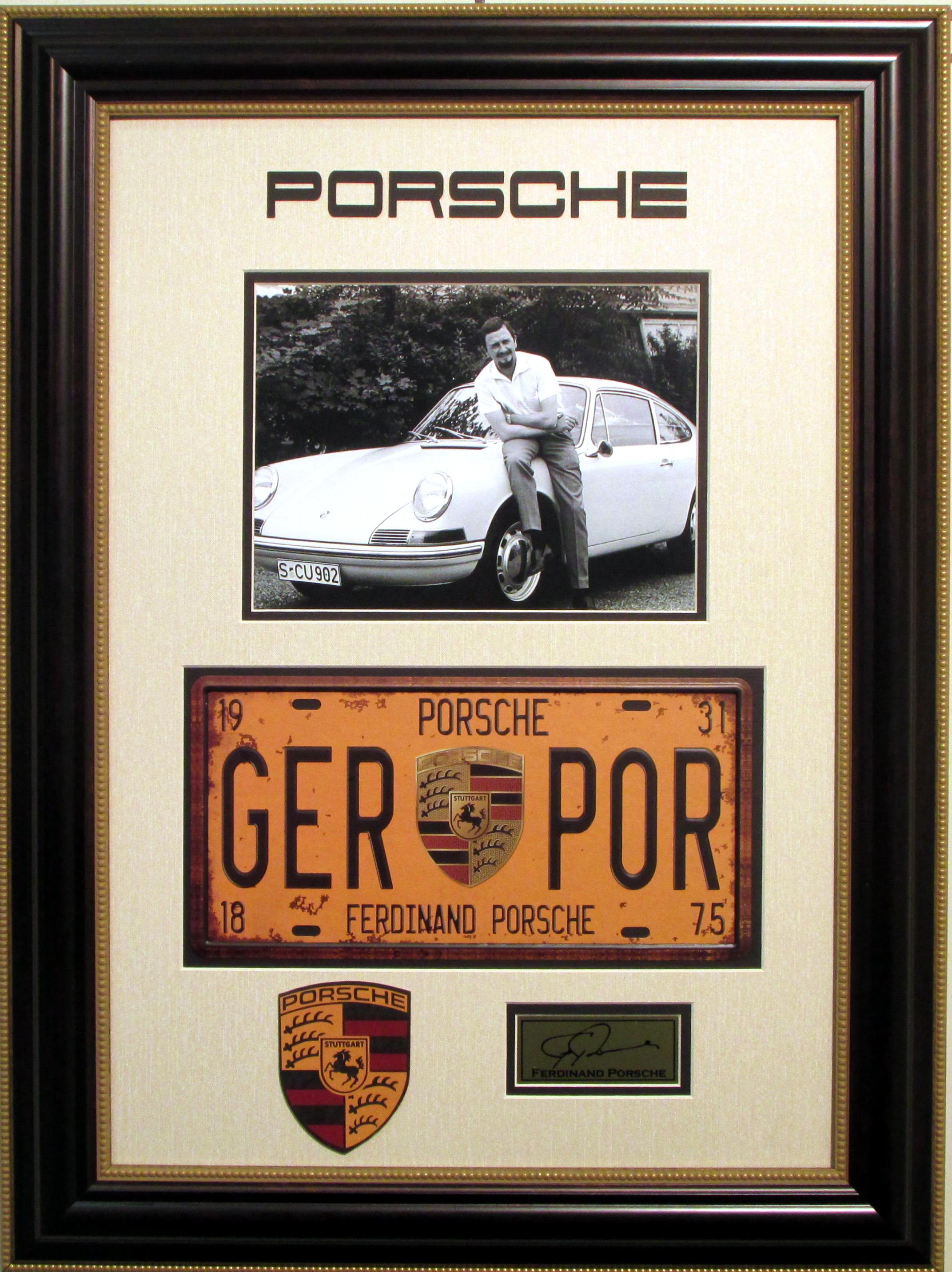 Porsche License Plate Tribute