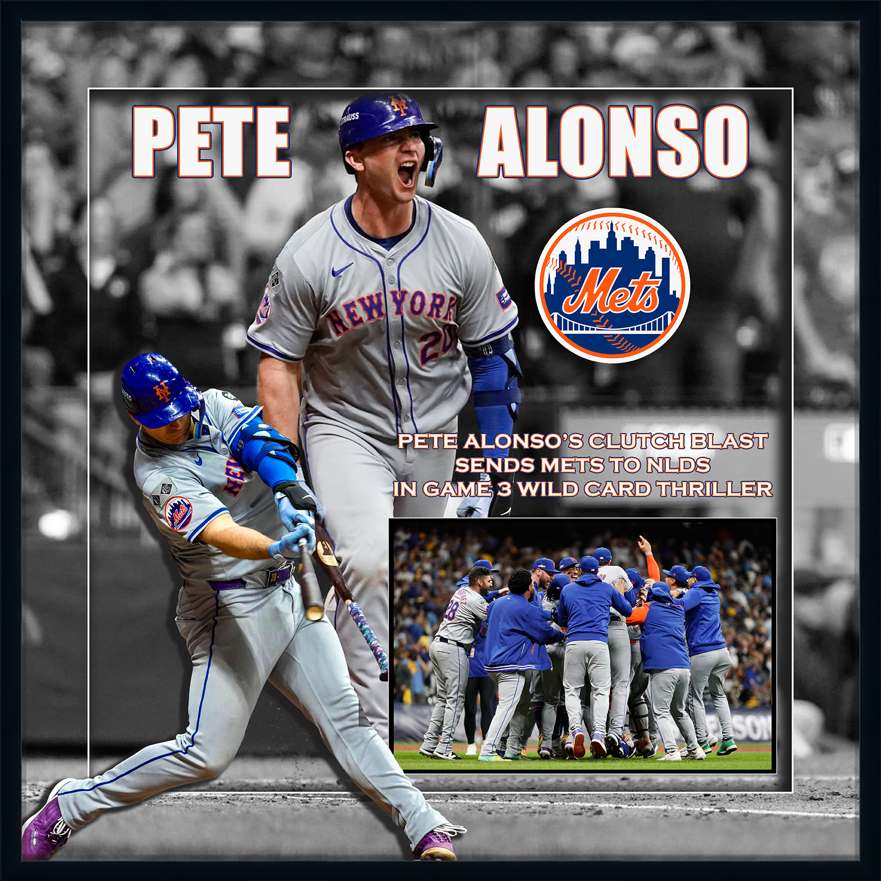 Pete Alonso Wild Card Home Run Tribute