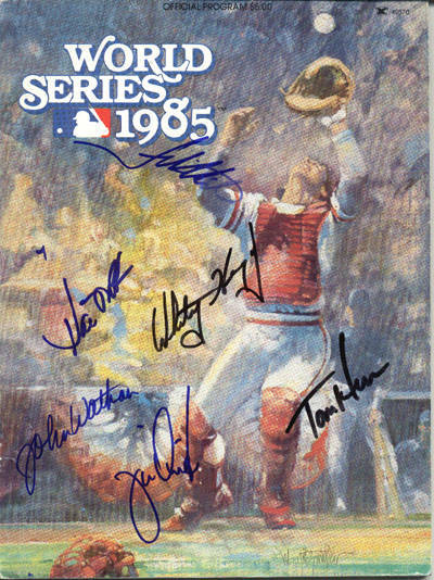 1985 World Series program