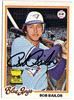 Bob Bailor autographed