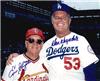 Don Drysdale &  Enos Slaughter autographed