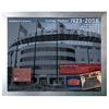 Anatomy of Yankee Stadium Game Used Brick 11x14 Framed Collage autographed