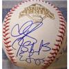 Signed 2008 Rays Multi-Signed 2008 World Series Official Major League Baseball (Longoria,Bartlett,Zobrist,Balfour)A
