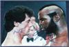 Sylvester Stallone & Mr. T autographed