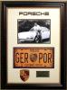 Signed Porsche License Plate Tribute